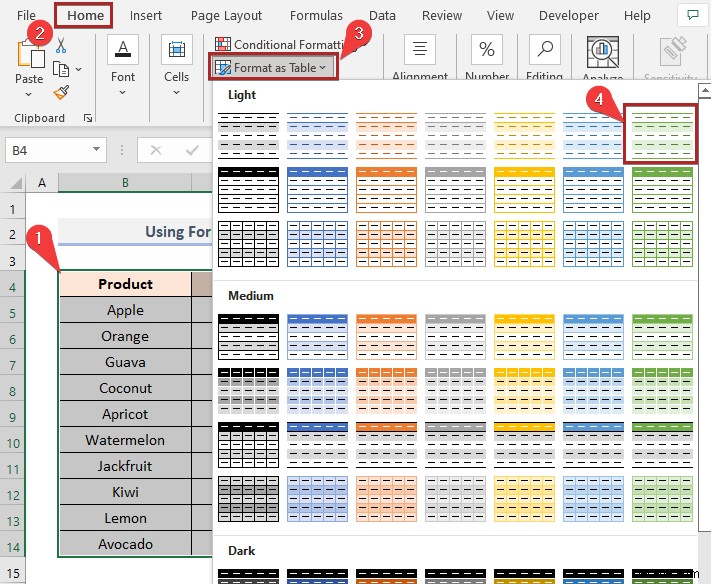 Excel में सेल वैल्यू के आधार पर वैकल्पिक पंक्ति को कैसे रंगें