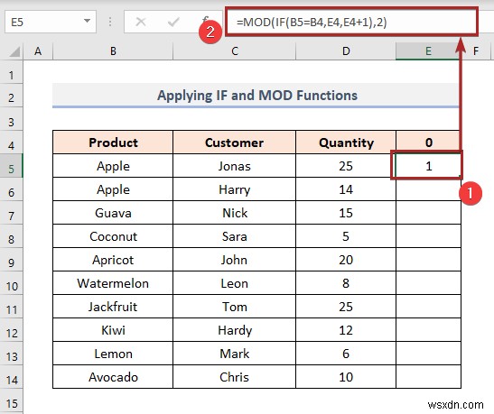 Excel में सेल वैल्यू के आधार पर वैकल्पिक पंक्ति को कैसे रंगें