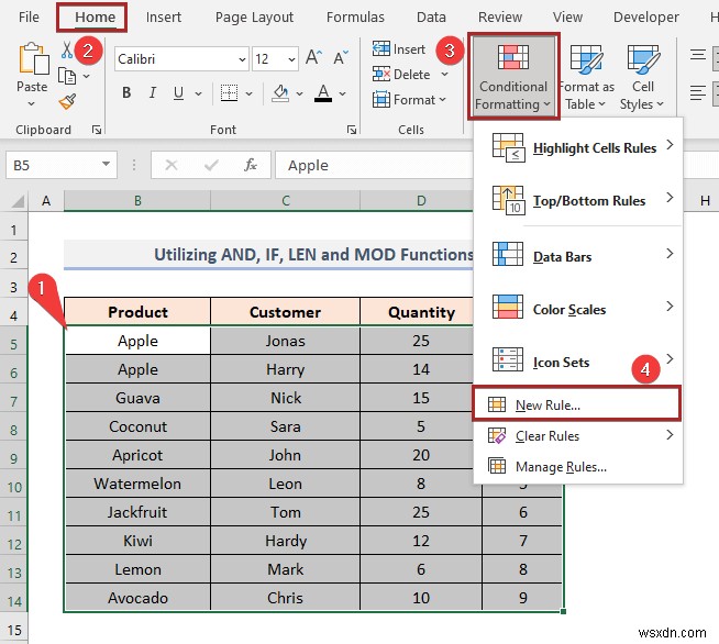 Excel में सेल वैल्यू के आधार पर वैकल्पिक पंक्ति को कैसे रंगें