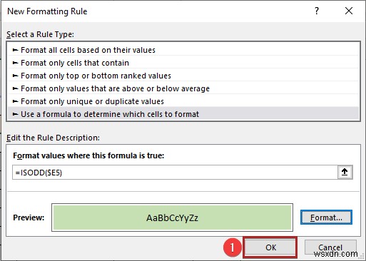 Excel में सेल वैल्यू के आधार पर वैकल्पिक पंक्ति को कैसे रंगें