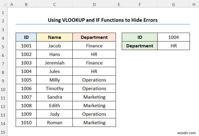 Excel में VLOOKUP का उपयोग करके डेटा कैसे मैप करें (4 त्वरित तरीके)