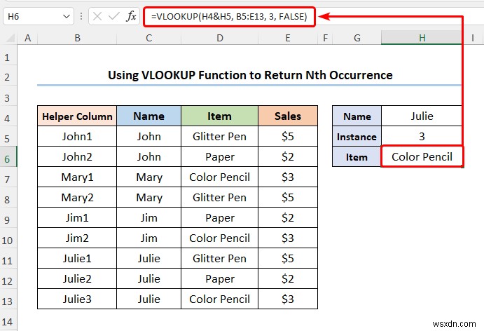 Excel में VLOOKUP का उपयोग करके डेटा कैसे मैप करें (4 त्वरित तरीके)