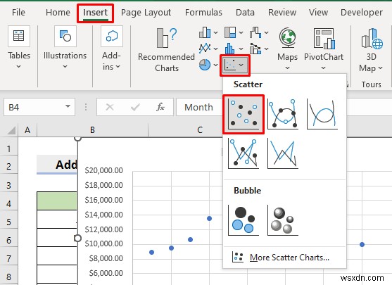 Excel में हर महीने के लिए मार्कर कैसे जोड़ें (आसान चरणों के साथ)