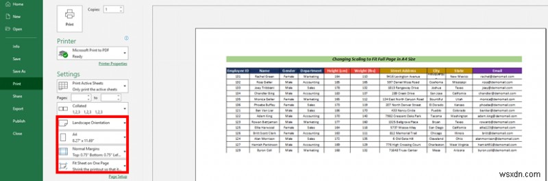 A4 साइज में एक्सेल शीट का पूरा पेज कैसे प्रिंट करें (5 आसान तरीके)
