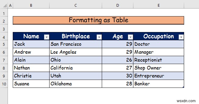 Excel में हर दूसरी पंक्ति को कैसे छायांकित करें (3 तरीके)