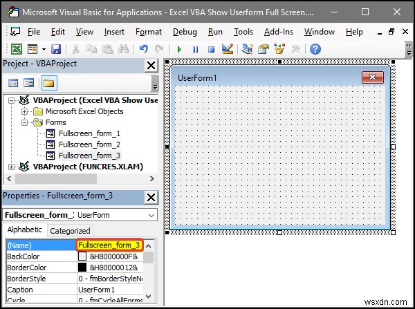 Excel VBA:फुल स्क्रीन में यूजरफॉर्म दिखाएं (4 आसान तरीके)