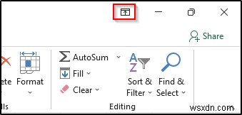 Excel में बिना टाइटल बार के फुल स्क्रीन कैसे दिखाएं (3 आसान तरीके)