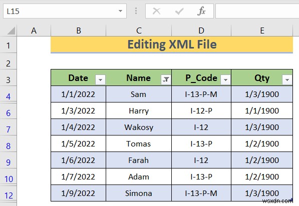 एक्सेल में XML फाइल को कैसे संपादित करें (आसान चरणों के साथ)