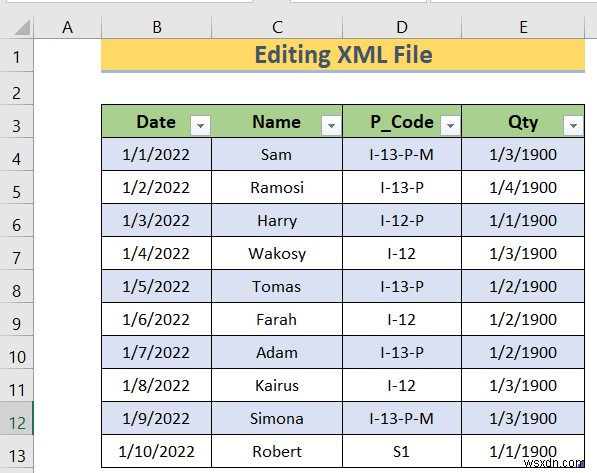 एक्सेल में XML फाइल को कैसे संपादित करें (आसान चरणों के साथ)