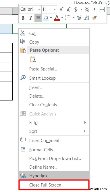 Excel में फुल स्क्रीन से कैसे बाहर निकलें (3 आसान तरीके)