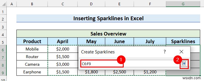 Excel में स्पार्कलाइन में मार्कर कैसे जोड़ें (आसान चरणों के साथ)