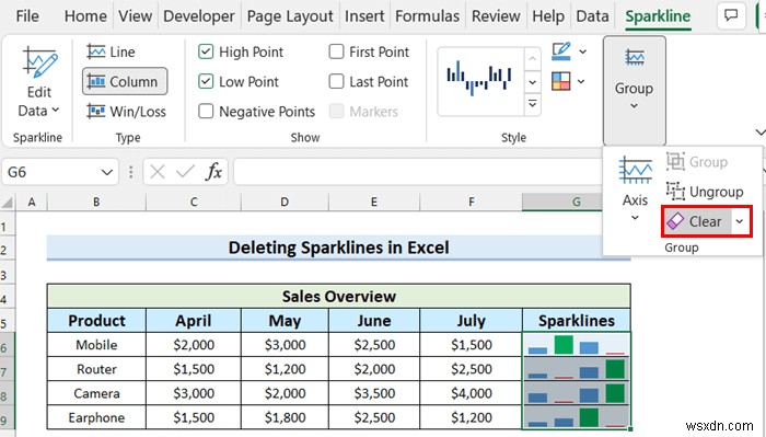 Excel में स्पार्कलाइन में मार्कर कैसे जोड़ें (आसान चरणों के साथ)