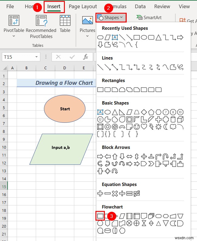 Excel में इंजीनियरिंग ड्राइंग कैसे बनाएं (2 उपयुक्त उदाहरण)