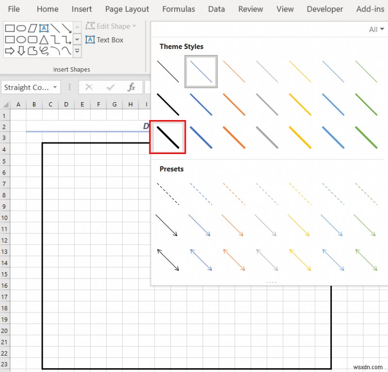 Excel में इंजीनियरिंग ड्राइंग कैसे बनाएं (2 उपयुक्त उदाहरण)