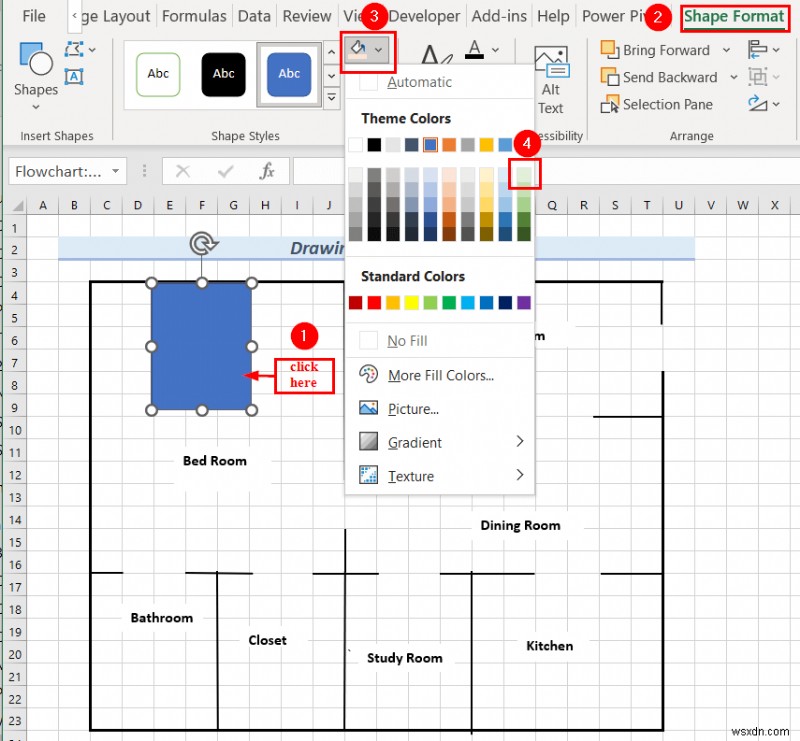 Excel में इंजीनियरिंग ड्राइंग कैसे बनाएं (2 उपयुक्त उदाहरण)