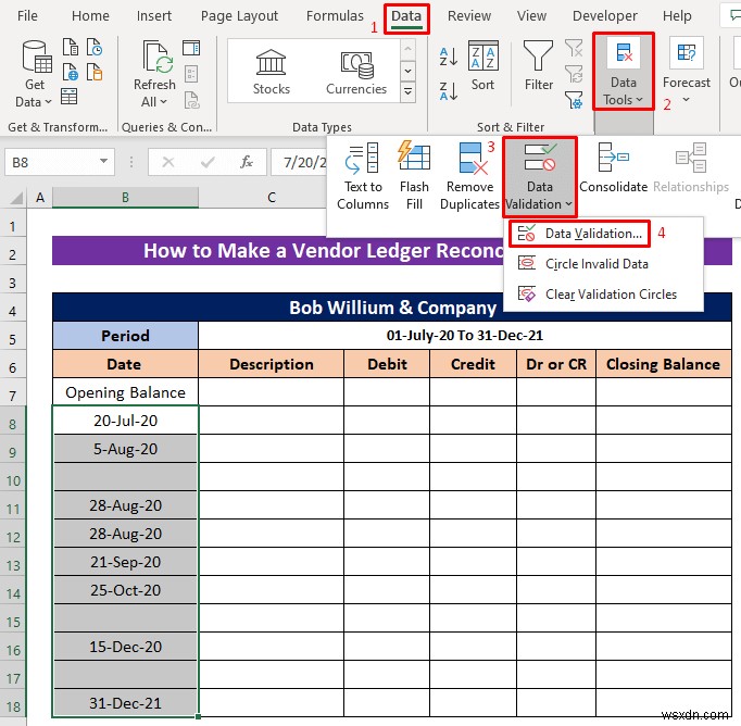 Excel में विक्रेता लेजर समाधान प्रारूप कैसे बनाएं
