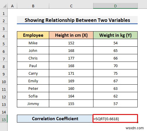 Excel ग्राफ़ में दो चरों के बीच संबंध कैसे दिखाएं