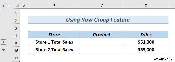 Excel में पंक्ति पदानुक्रम कैसे जोड़ें (2 आसान तरीके)