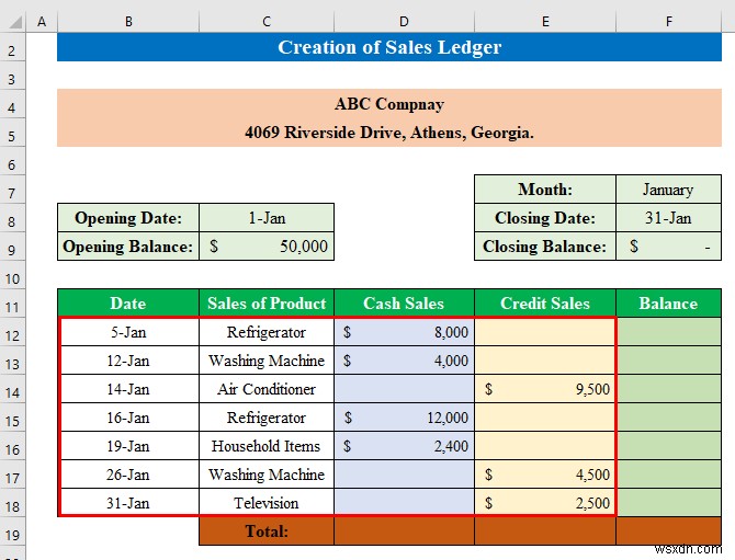 Excel में बिक्री और खरीद लेजर कैसे बनाएं