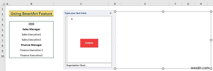 Excel में पदानुक्रम कैसे बनाएं (3 आसान तरीके)