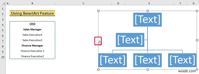 Excel में पदानुक्रम कैसे बनाएं (3 आसान तरीके)