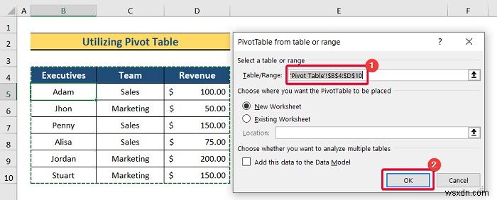 Excel में पदानुक्रम कैसे बनाएं (3 आसान तरीके)