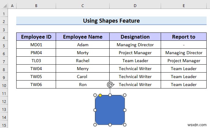Excel में पदानुक्रम चार्ट कैसे बनाएं (3 आसान तरीके)