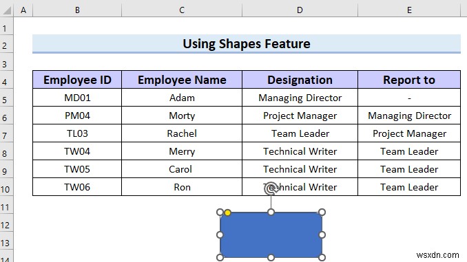 Excel में पदानुक्रम चार्ट कैसे बनाएं (3 आसान तरीके)