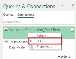 Excel में डेटा मॉडल से टेबल कैसे निकालें (2 क्विक ट्रिक्स)