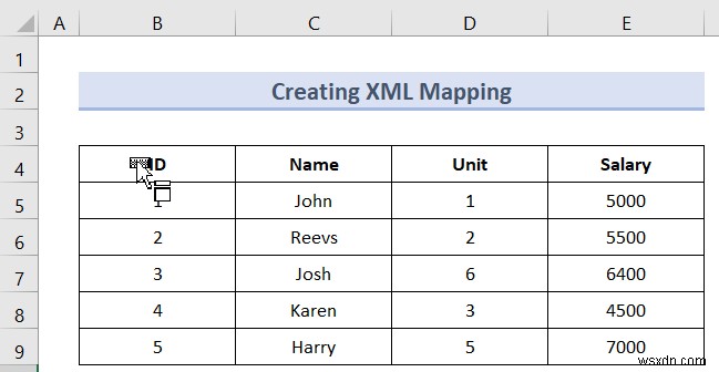 एक्सेल में XML मैपिंग कैसे बनाएं (आसान चरणों के साथ)