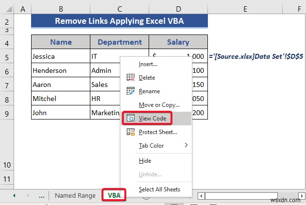 Excel में अज्ञात लिंक कैसे निकालें (4 उपयुक्त उदाहरण)