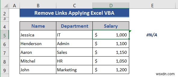 Excel में अज्ञात लिंक कैसे निकालें (4 उपयुक्त उदाहरण)