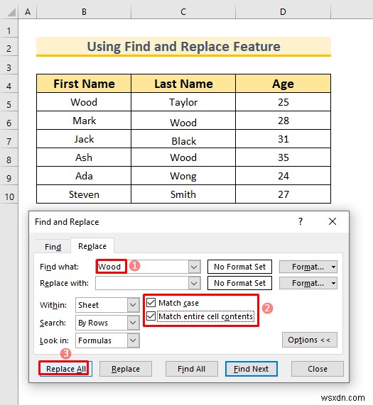 Excel में निश्चित मान वाले कक्षों को कैसे साफ़ करें (2 तरीके)