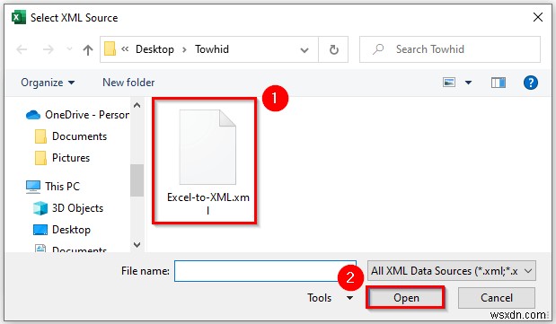 एक्सेल फाइल को एक्सएमएल डाटा मैपिंग के रूप में कैसे सेव करें (आसान चरणों के साथ)