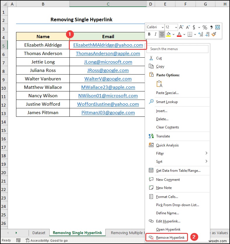 Excel में हिडन लिंक कैसे डिलीट करें (5 आसान तरीके)