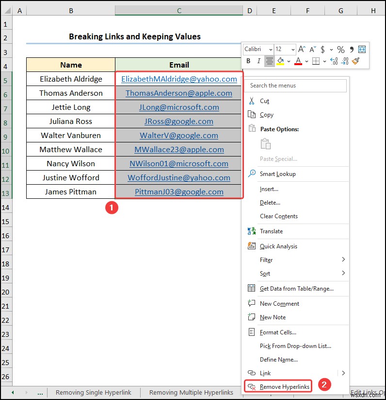 Excel में हिडन लिंक कैसे डिलीट करें (5 आसान तरीके)