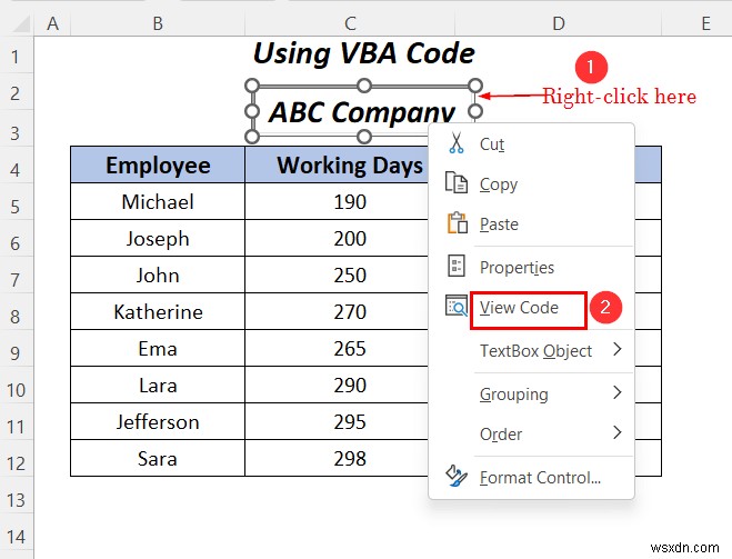 Excel में टेक्स्ट बॉक्स में टेक्स्ट को हाइलाइट कैसे करें (3 आसान तरीके)