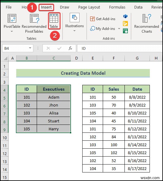 Excel में डेटा मॉडल से डेटा कैसे प्राप्त करें (2 आसान तरीके)