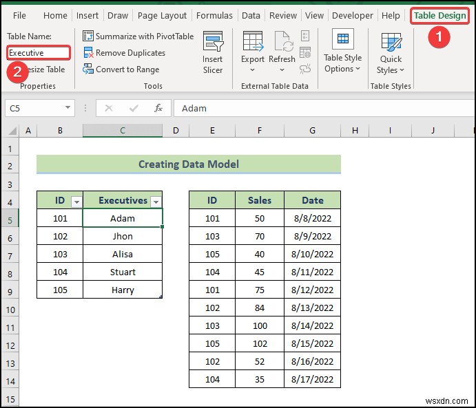 Excel में डेटा मॉडल से डेटा कैसे प्राप्त करें (2 आसान तरीके)