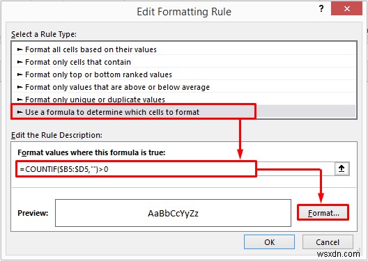 Excel में सशर्त स्वरूपण के साथ संपूर्ण पंक्ति को हाइलाइट कैसे करें