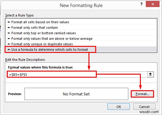 Excel में सशर्त स्वरूपण के साथ संपूर्ण पंक्ति को हाइलाइट कैसे करें