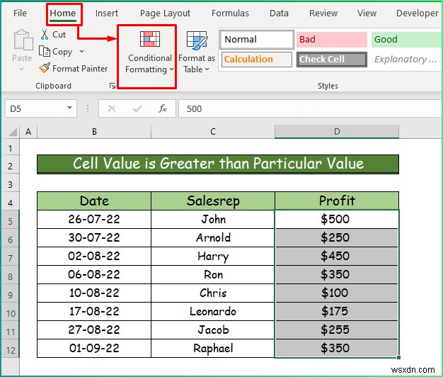 Excel में विभिन्न प्रकार के सशर्त स्वरूपण कैसे लागू करें