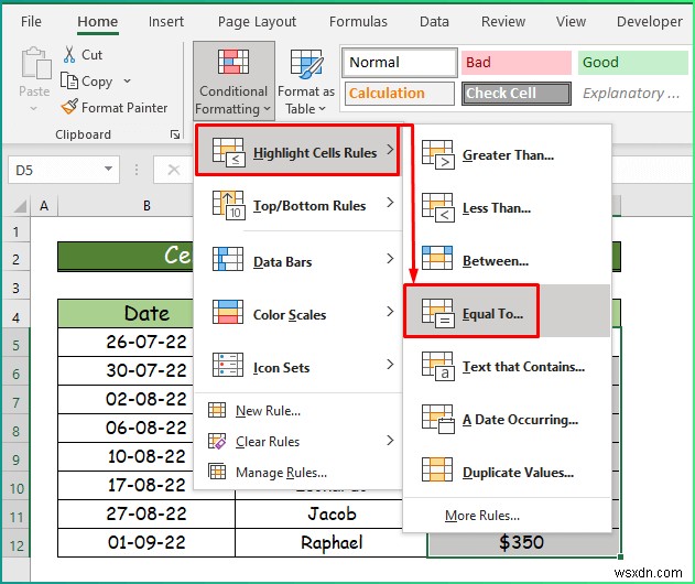 Excel में विभिन्न प्रकार के सशर्त स्वरूपण कैसे लागू करें