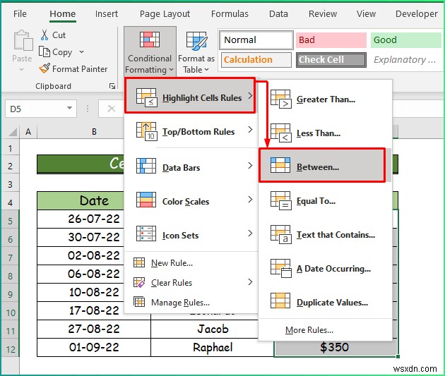 Excel में विभिन्न प्रकार के सशर्त स्वरूपण कैसे लागू करें