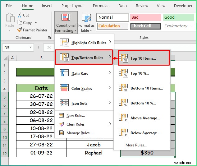 Excel में विभिन्न प्रकार के सशर्त स्वरूपण कैसे लागू करें