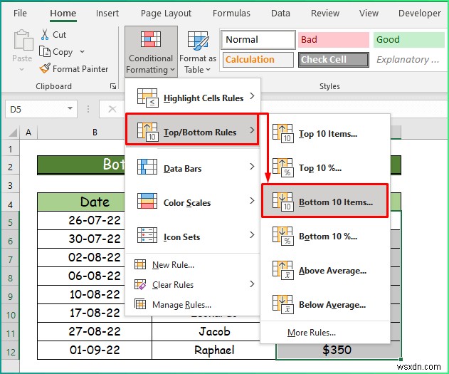 Excel में विभिन्न प्रकार के सशर्त स्वरूपण कैसे लागू करें