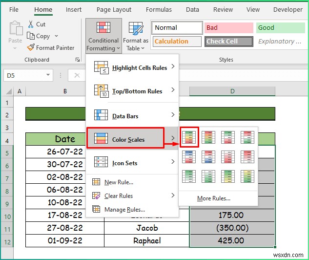 Excel में विभिन्न प्रकार के सशर्त स्वरूपण कैसे लागू करें