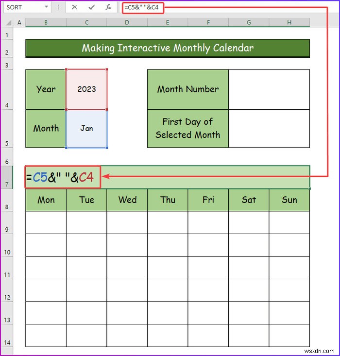 Excel में एक इंटरैक्टिव कैलेंडर कैसे बनाएं (2 आसान तरीके)