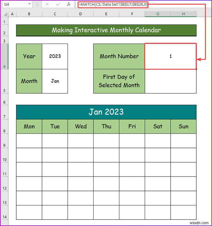 Excel में एक इंटरैक्टिव कैलेंडर कैसे बनाएं (2 आसान तरीके)