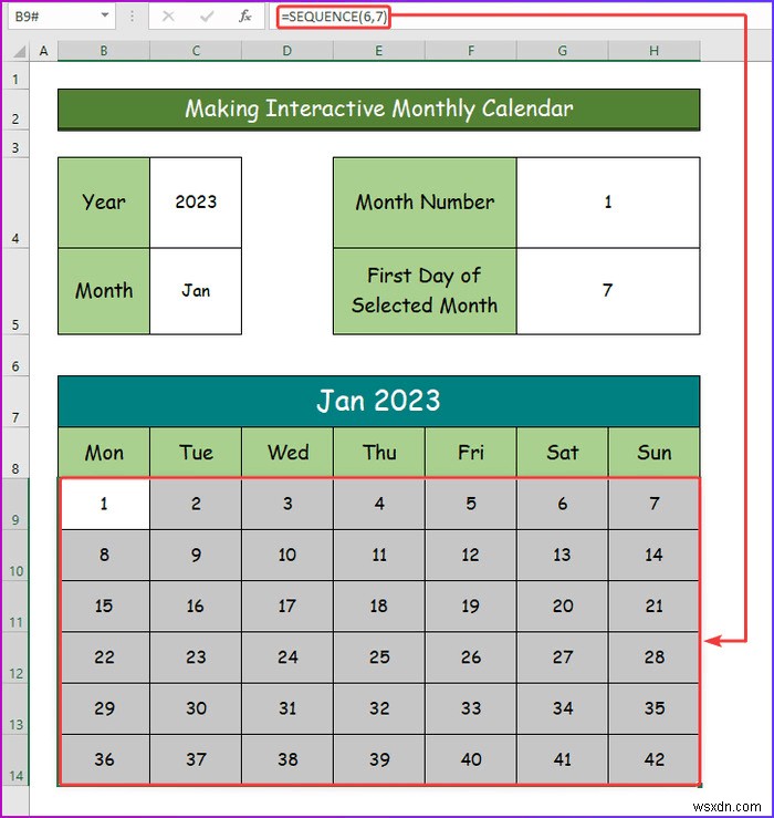 Excel में एक इंटरैक्टिव कैलेंडर कैसे बनाएं (2 आसान तरीके)